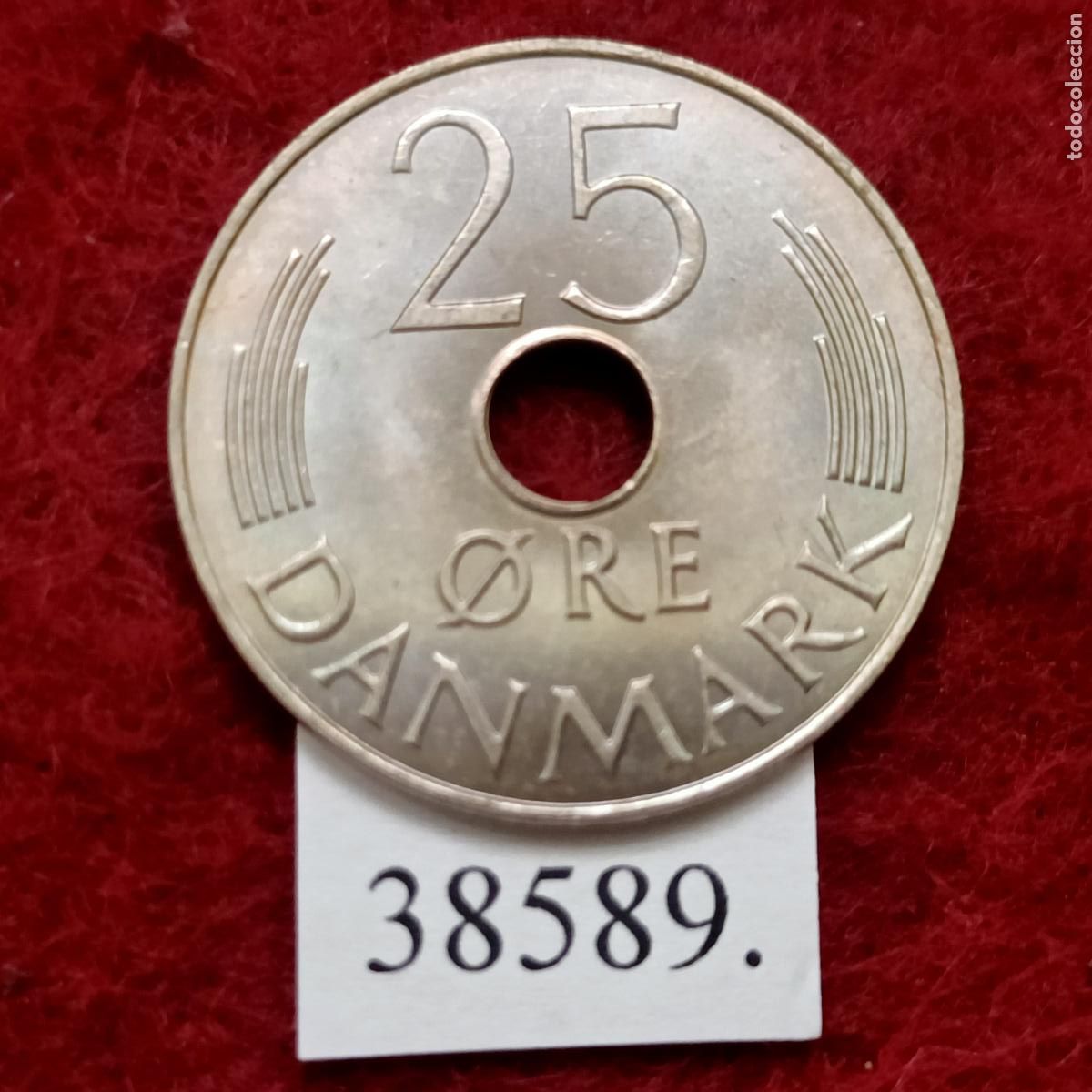 Monedas antiguas de Europa: Dinamarca 25 ore 1986 - Foto 2