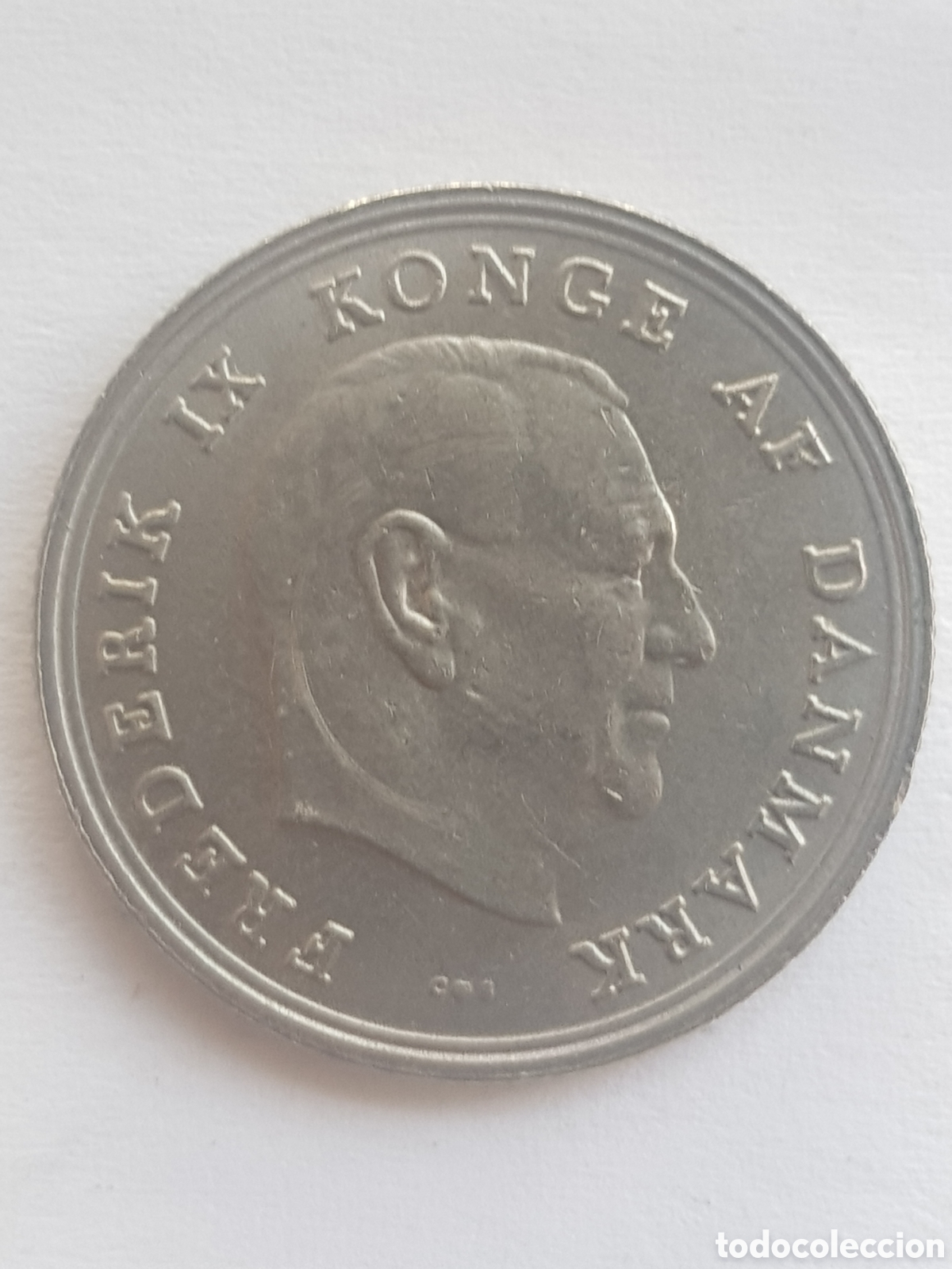 Monedas antiguas de Europa: 1 Krone 1967 Dinamarca - Foto 2