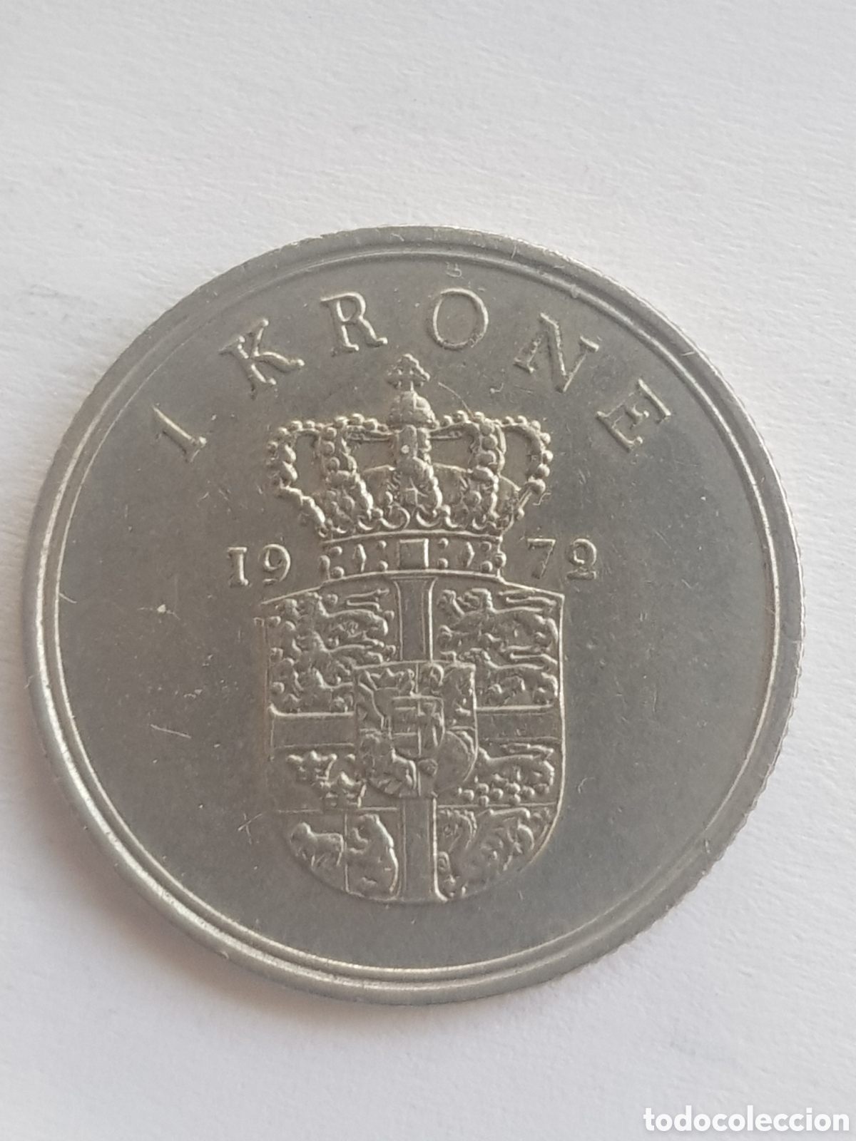 Monedas antiguas de Europa: 1 Krone 1972 Dinamarca - Foto 1