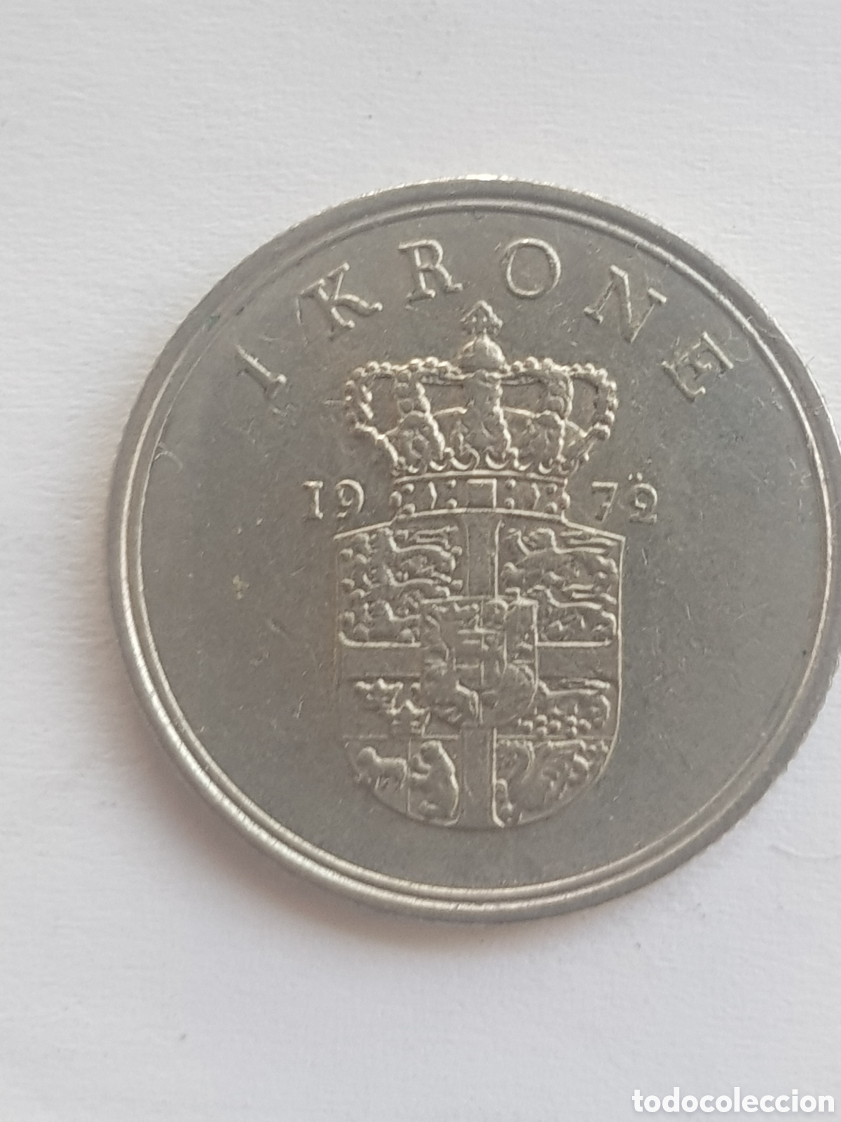 Monedas antiguas de Europa: 1 Krone 1972 Dinamarca - Foto 1