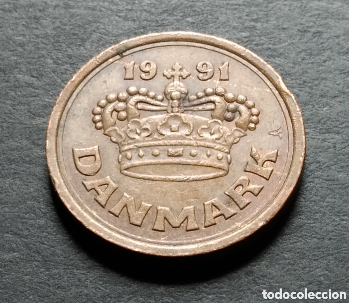 Monedas antiguas de Europa: MONEDA - DINAMARCA 25 ORE 1991 - Foto 4