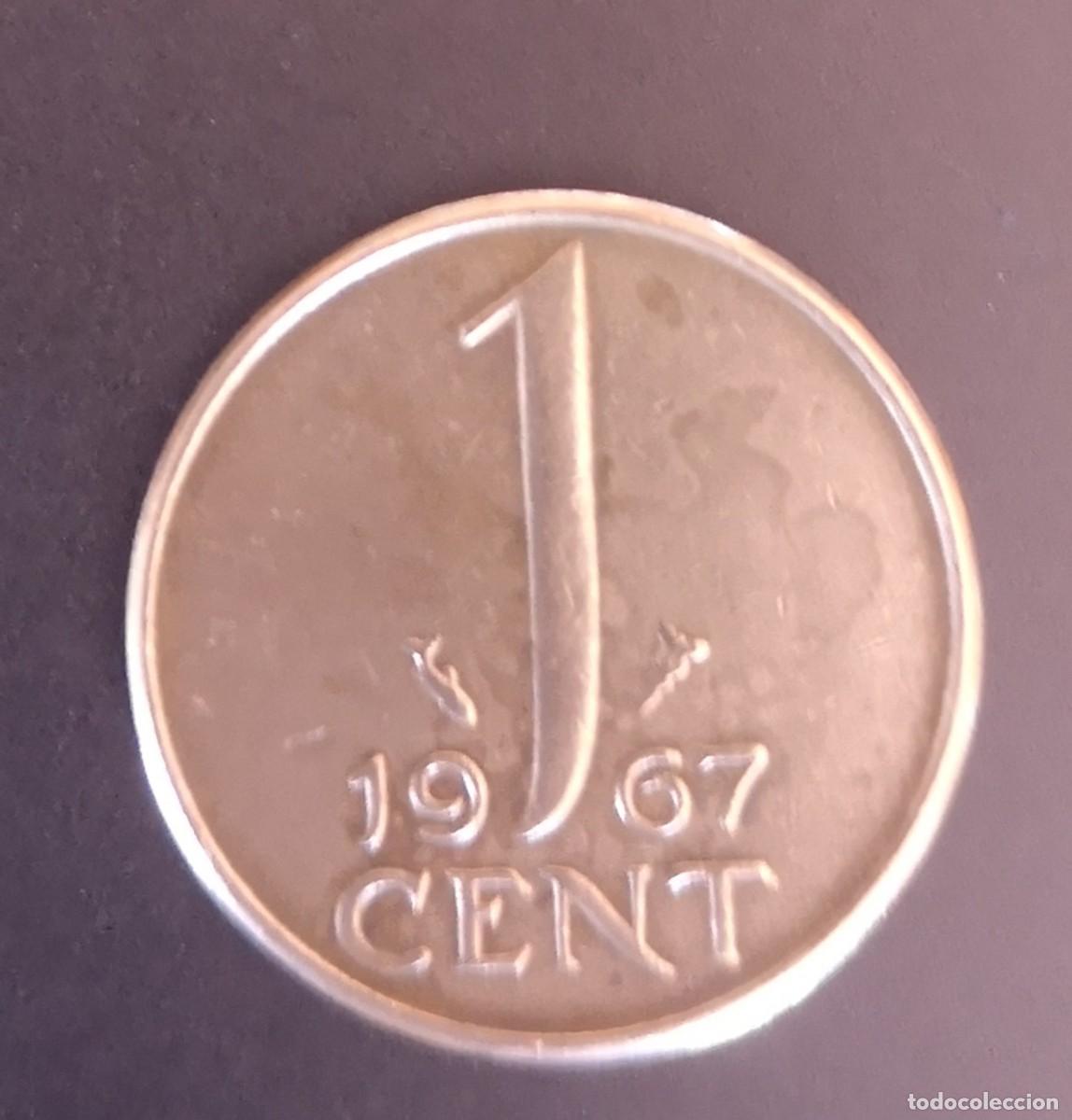 Monedas antiguas de Europa: MONEDA DE HOLANDA 1967 - 1 CENT #3980 - Foto 2