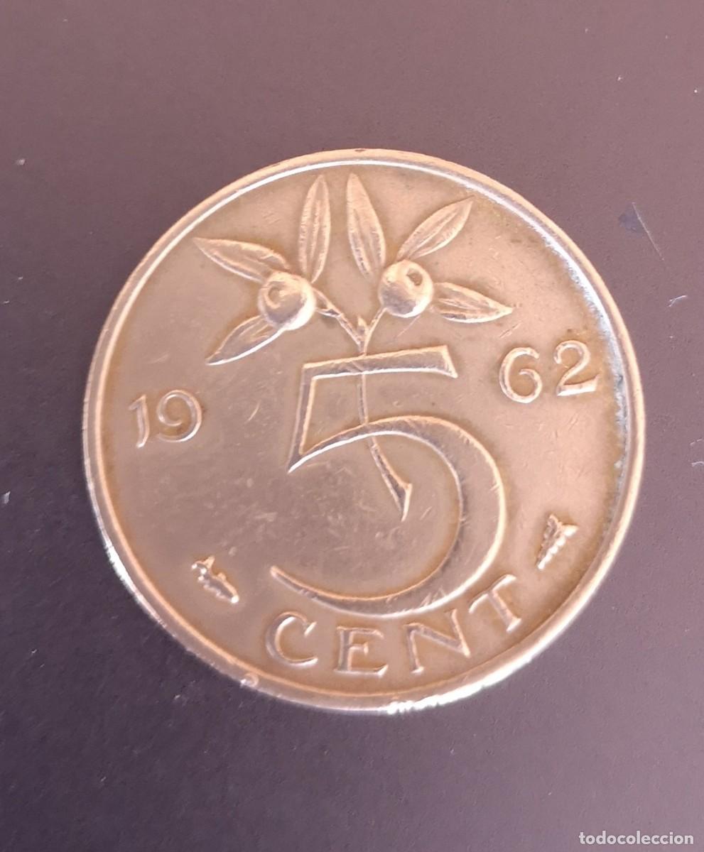Monedas antiguas de Europa: MONEDA DE HOLANDA 1962 - 5 CENT #3980 - Foto 2
