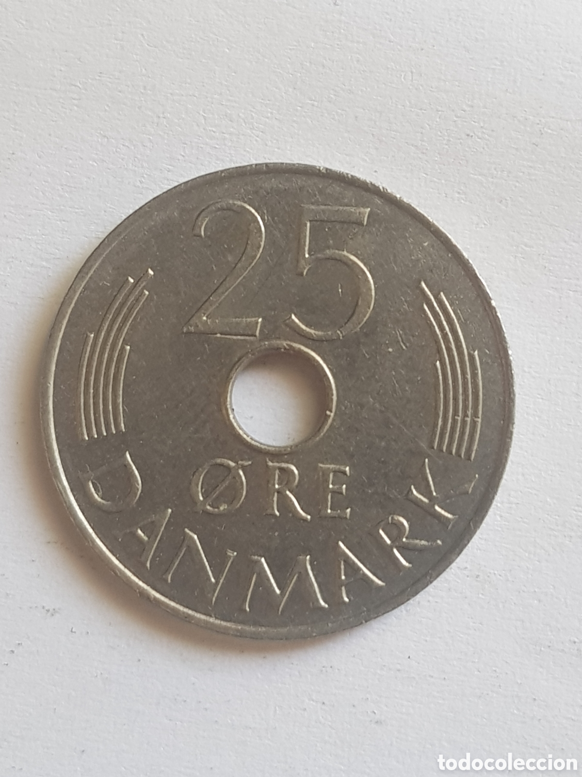 Monedas antiguas de Europa: 25 Ore 1976 Dinamarca Centimos de Krone - Foto 3