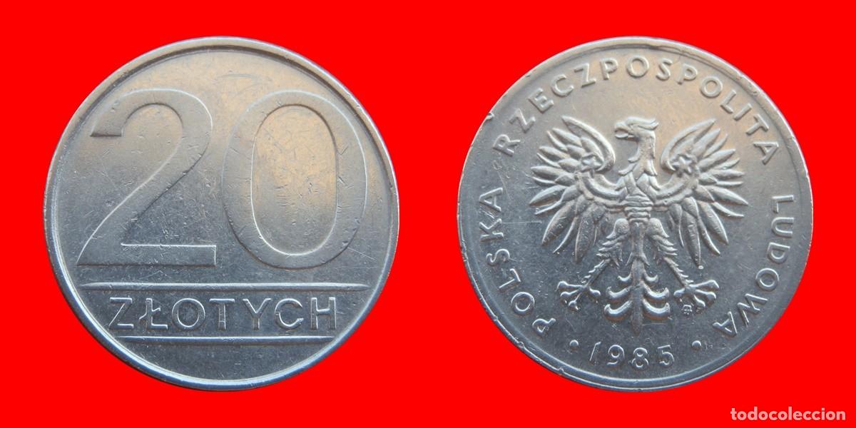 Moedas antigas da Europa: 20 ZLOTE ZLOTYCH 1985 POLONIA-112331