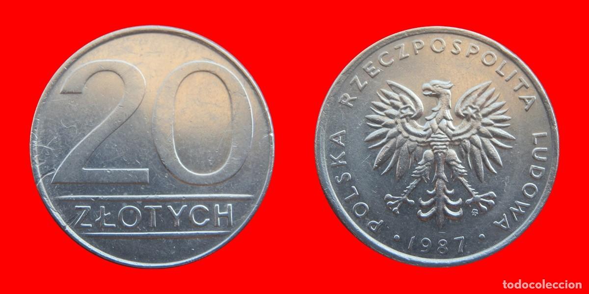 Moedas antigas da Europa: 20 ZLOTE ZLOTYCH 1987 POLONIA-112332