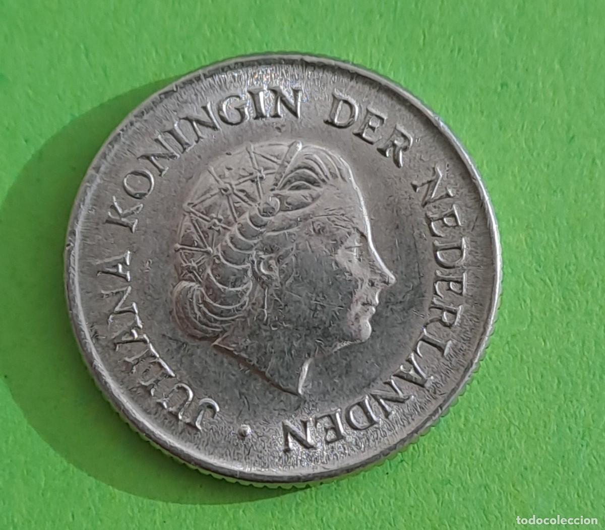 Monedas antiguas de Europa: MONEDA HOLANDA 25 CENTIMOS A&Ntilde;O 1966 - Foto 1