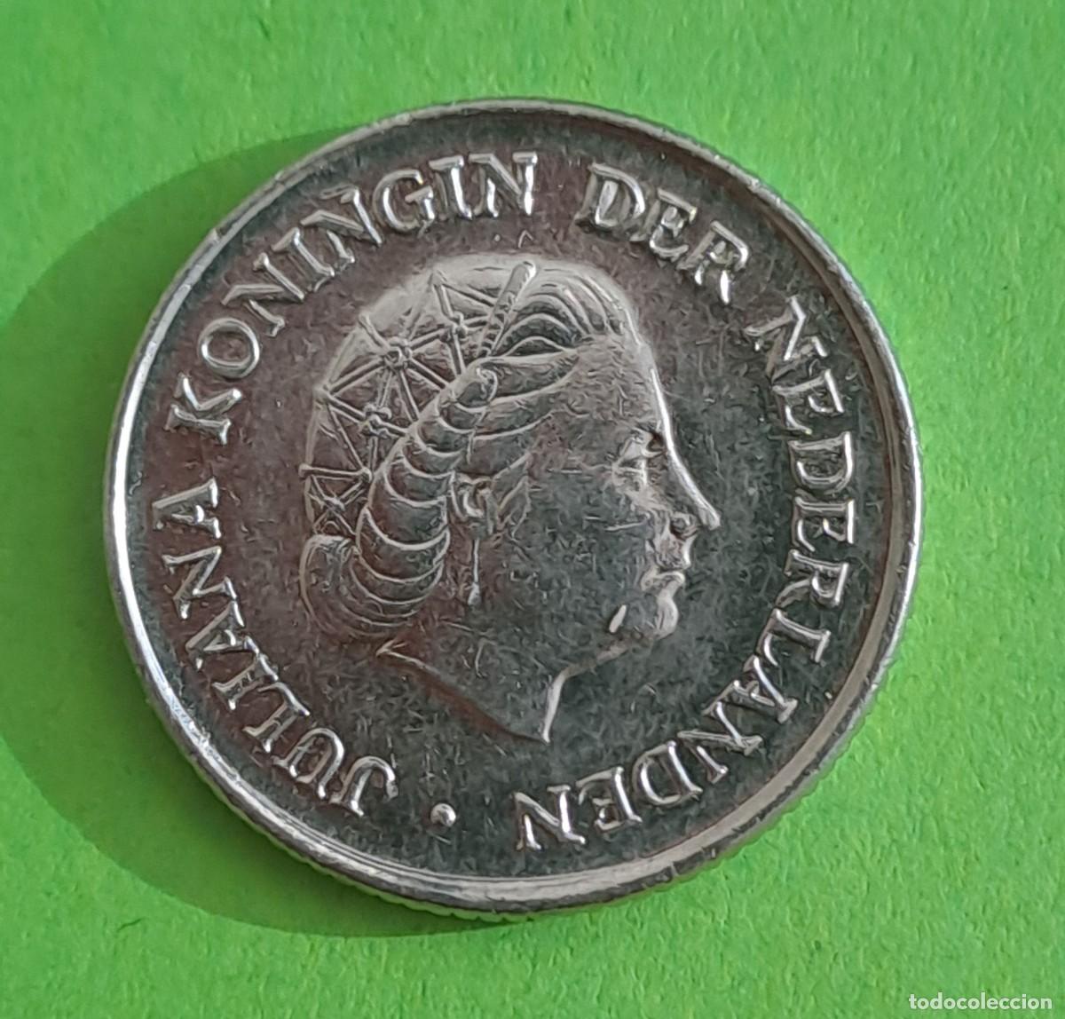 Monedas antiguas de Europa: MONEDA HOLANDA 25 CENTIMOS A&Ntilde;O 1973 - Foto 1
