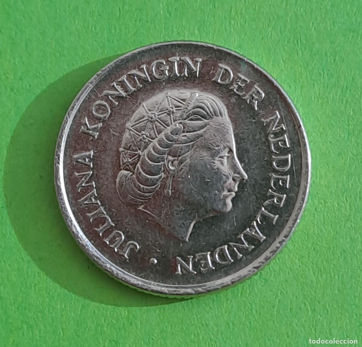 Monedas antiguas de Europa: MONEDA HOLANDA 25 CENTIMOS A&Ntilde;O 1975 - Foto 1