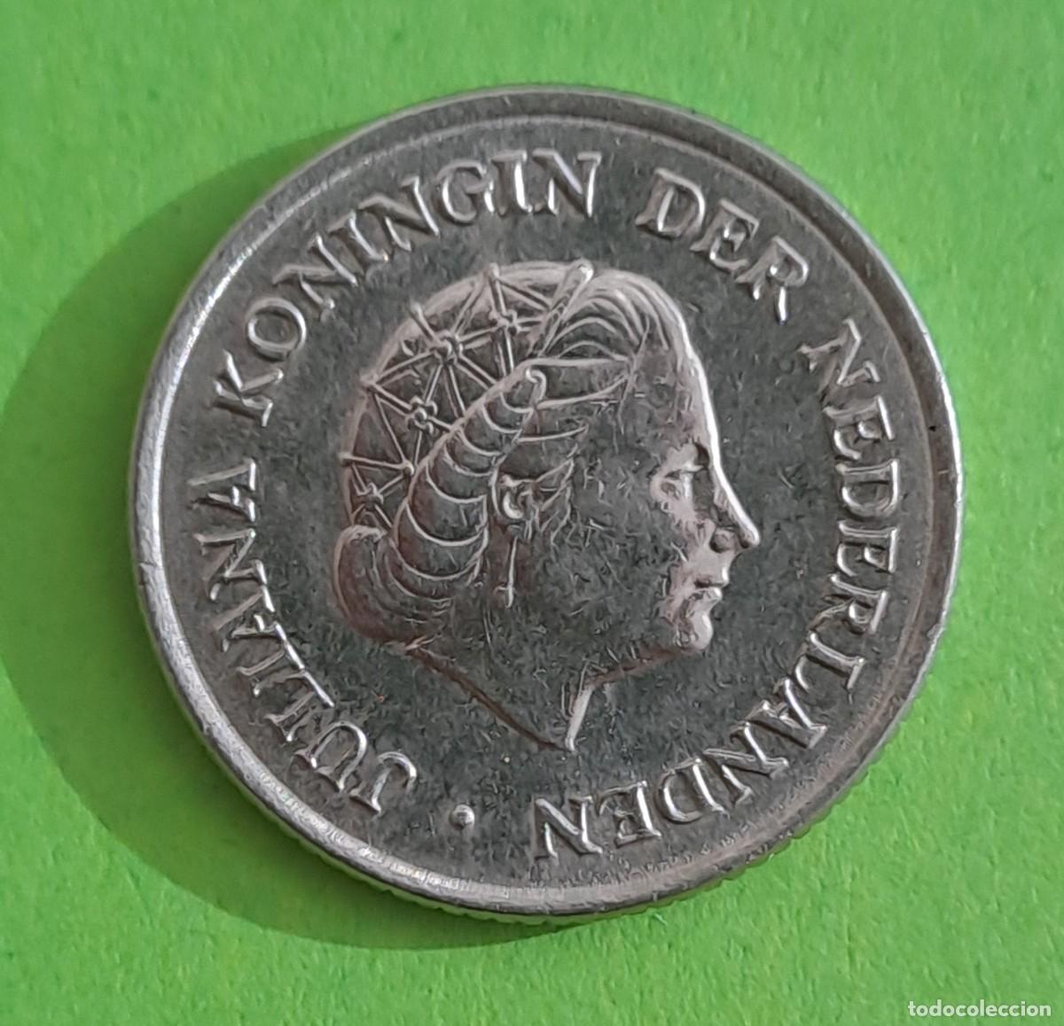 Monedas antiguas de Europa: MONEDA HOLANDA 25 CENTIMOS A&Ntilde;O 1965 - Foto 1