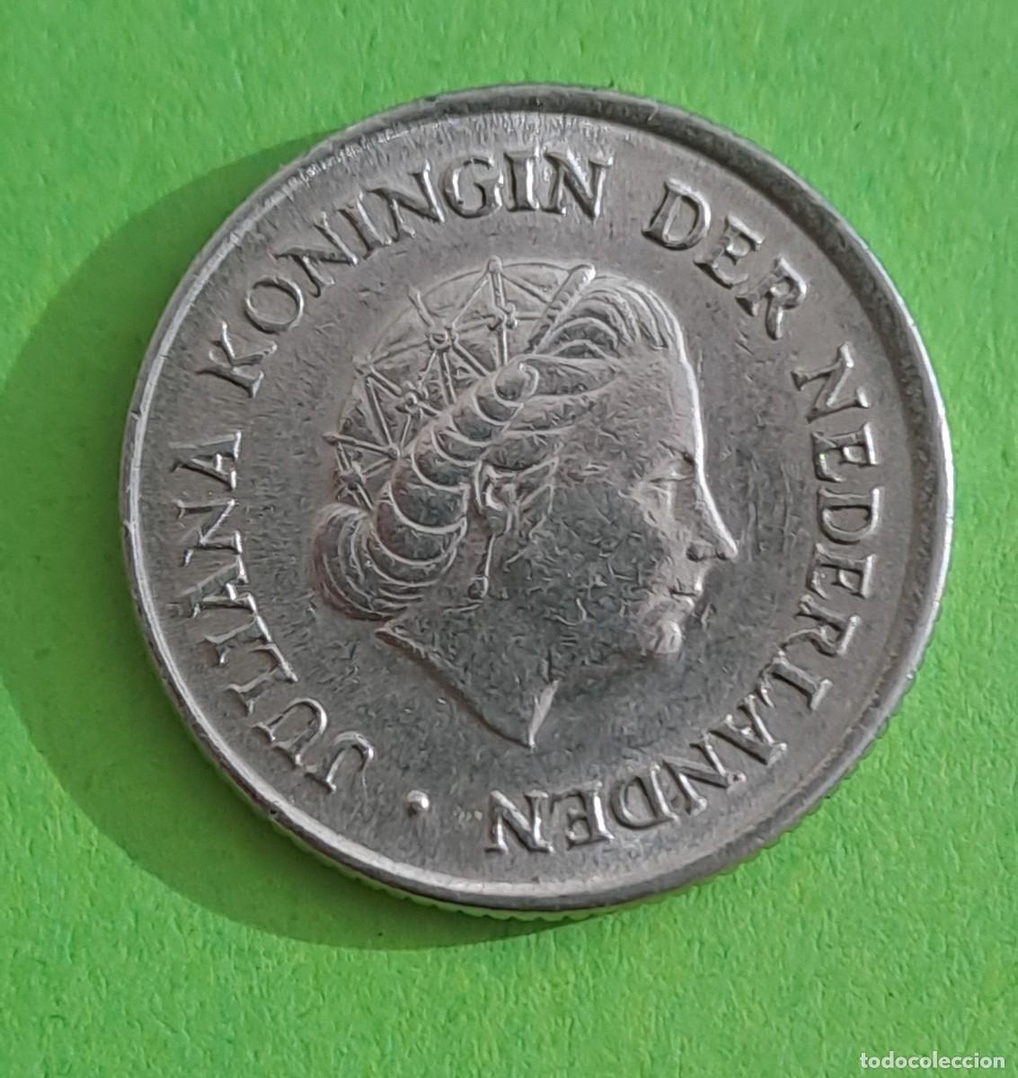 Monedas antiguas de Europa: MONEDA HOLANDA 25 CENTIMOS A&Ntilde;O 1965 - Foto 1