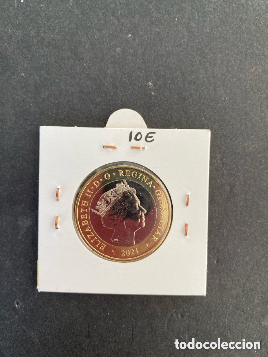 Monedas antiguas de Europa: Moneda de Gibraltar 2 libras - Foto 2