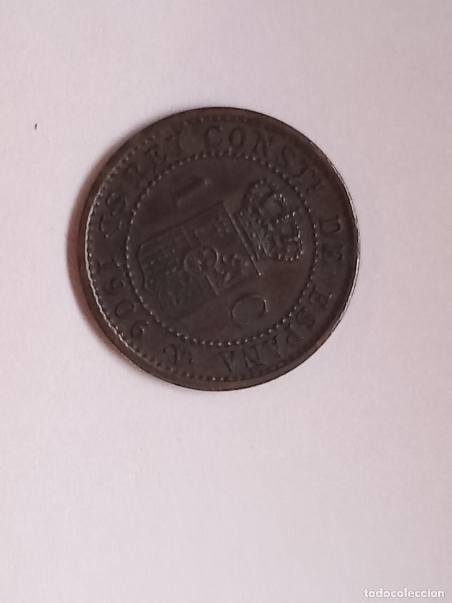 Monedas antiguas de Europa: Moneda 1 centimo Alfonso Xlll 1906 - Foto 1