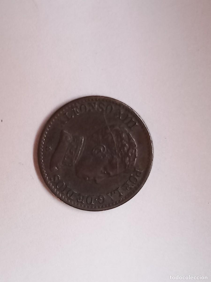 Monedas antiguas de Europa: Moneda 1 centimo Alfonso Xlll 1906 - Foto 2
