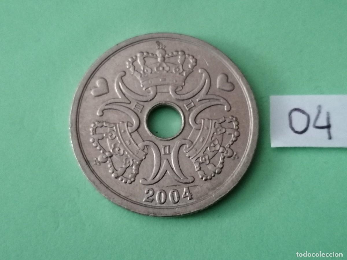 Monedas antiguas de Europa: Moneda, Dinamarca, 2 coronas. 2004, MBC+ - Foto 1