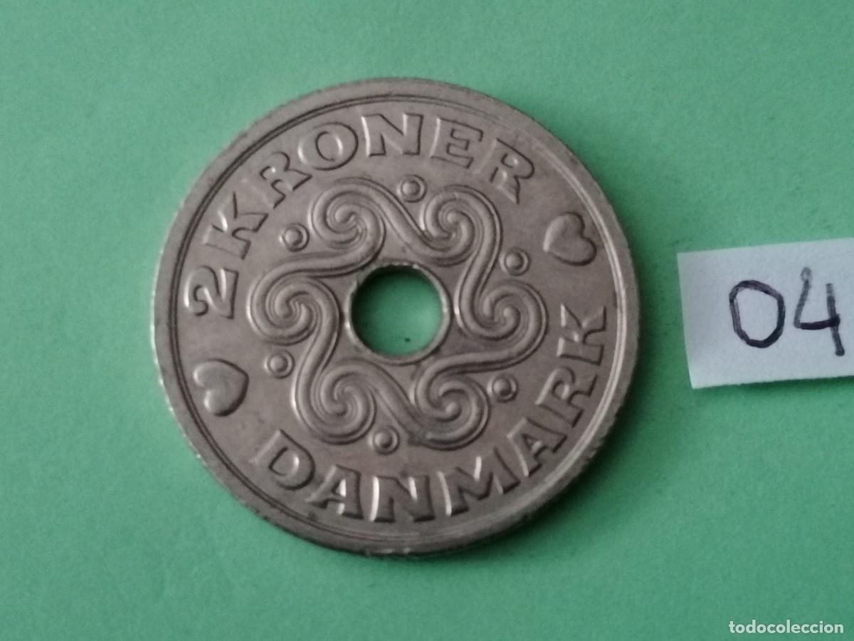 Monedas antiguas de Europa: Moneda, Dinamarca, 2 coronas. 2004, MBC+ - Foto 2