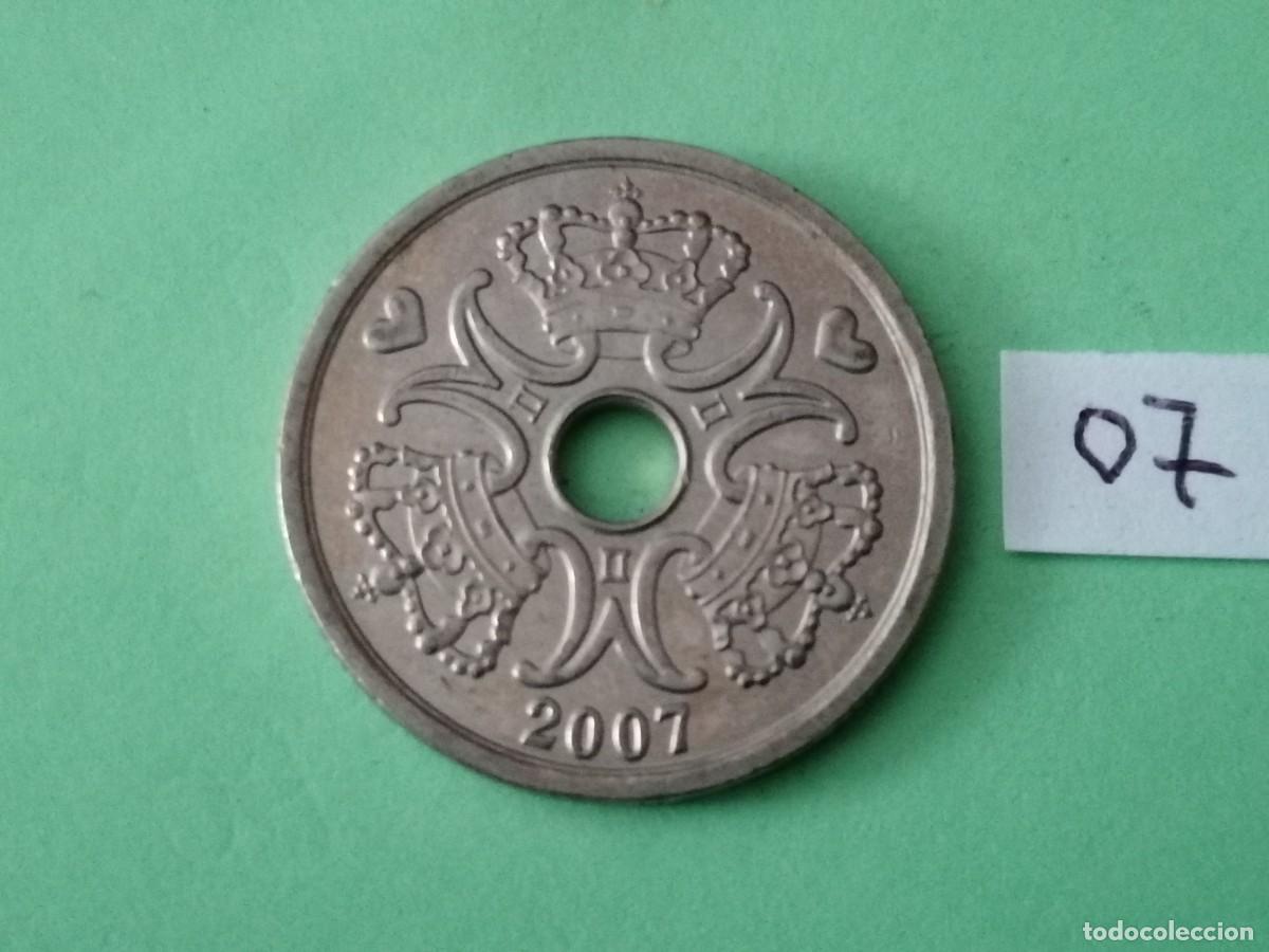 Monedas antiguas de Europa: Moneda, Dinamarca, 2 coronas. 2007, EBC - Foto 1