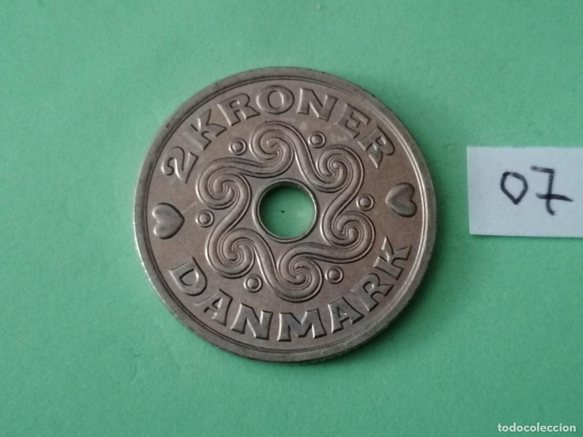 Monedas antiguas de Europa: Moneda, Dinamarca, 2 coronas. 2007, EBC - Foto 2
