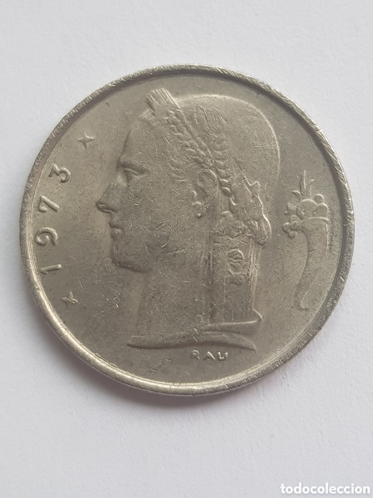 Moedas antigas da Europa: 1 Franco 1973 B&eacute;lgica Belgie Francs Holand&eacute;s