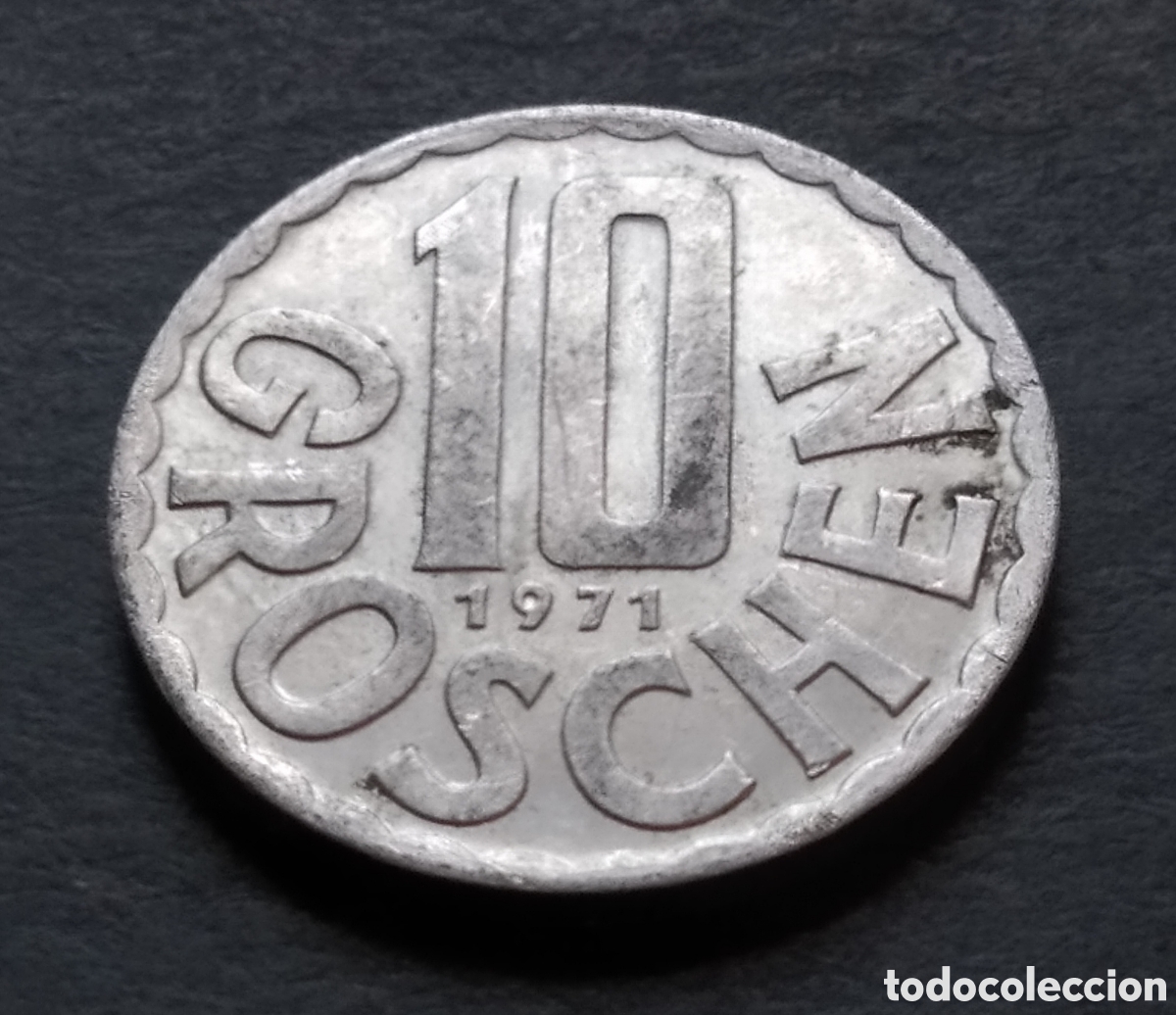 Monedas antiguas de Europa: MONEDA - AUSTRIA 10 GROSCHEN 1971 - Foto 3