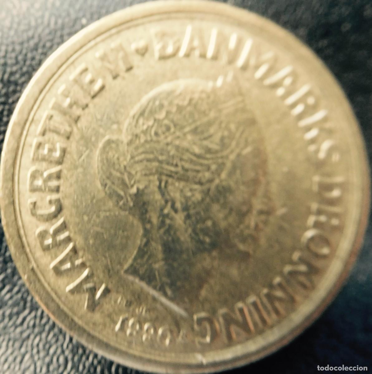 Monedas antiguas de Europa: 1990, Dinamarca, 20 Coronas, MBC - Foto 1