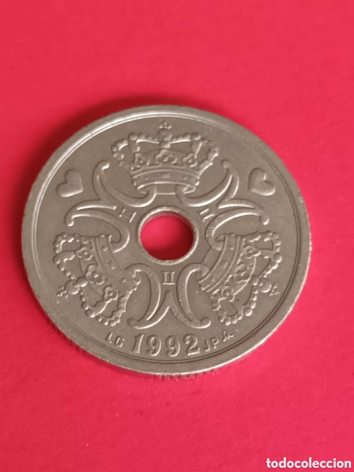 Monedas antiguas de Europa: DINAMARCA. 2 CORONAS DE 1992. - Foto 2