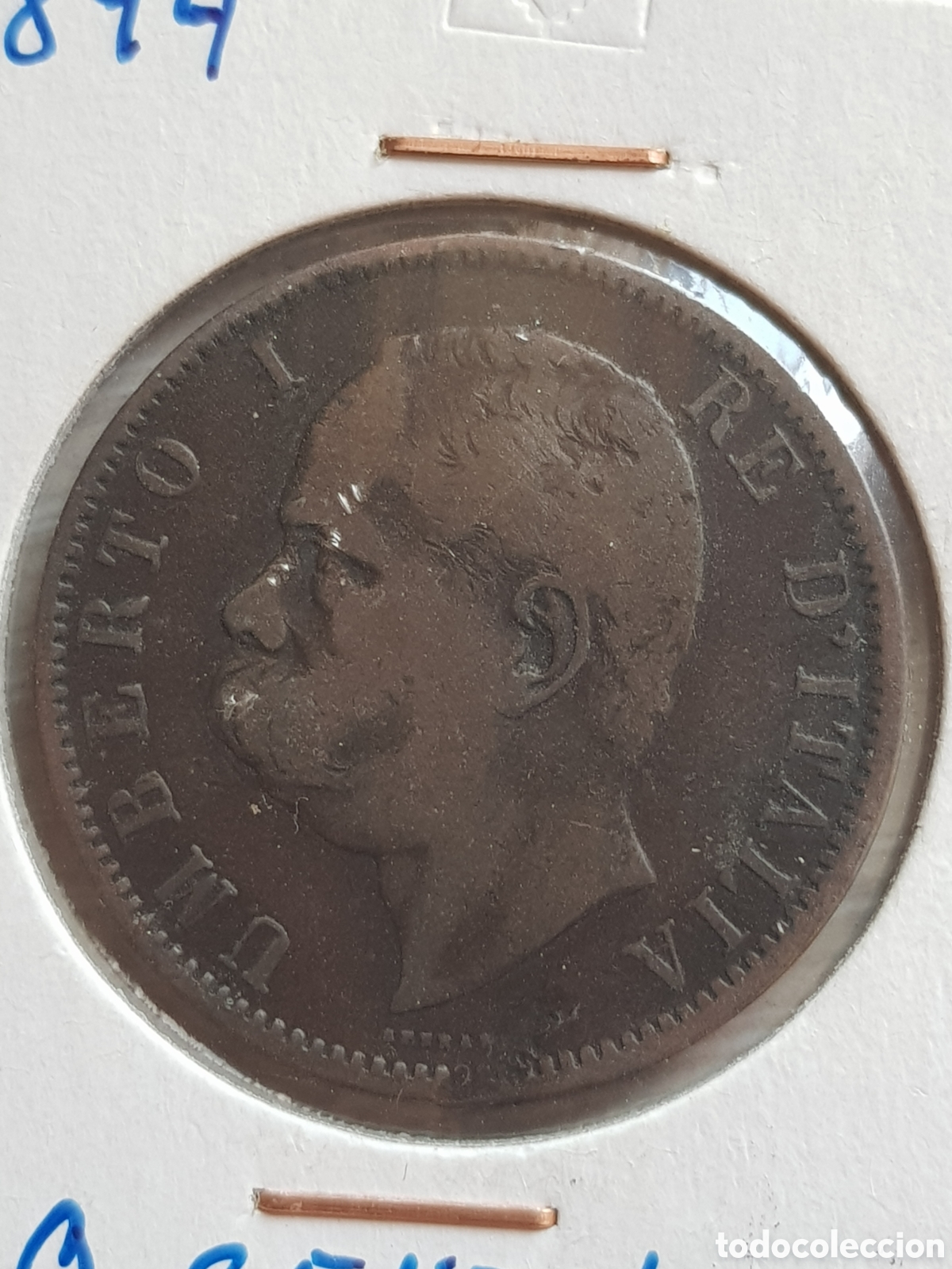 Moedas antigas da Europa: 10 Centimisi Italia 1894 BI