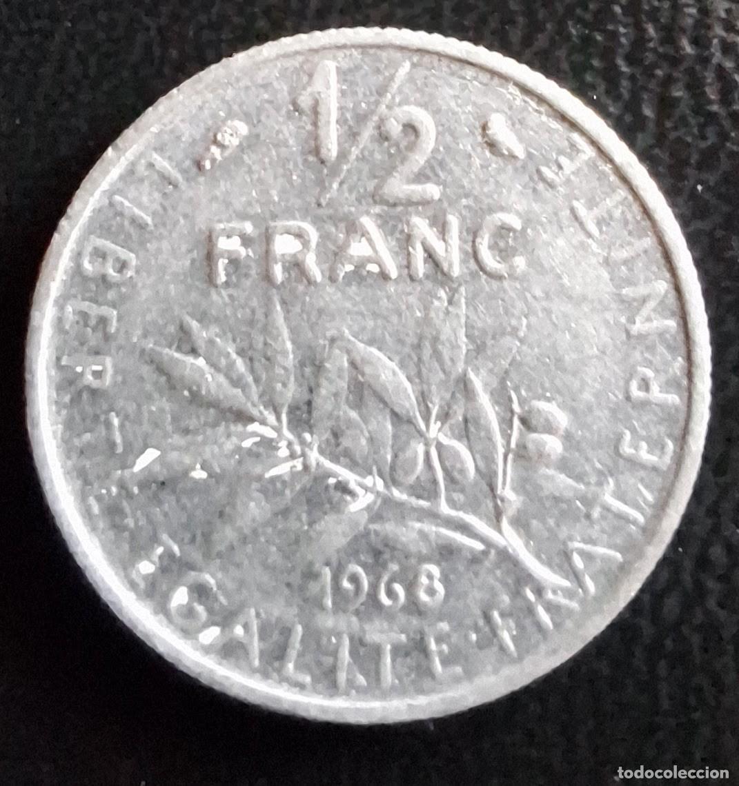 Monedas antiguas de Europa: 50 C&eacute;ntimos 1968 - Francia - Foto 1