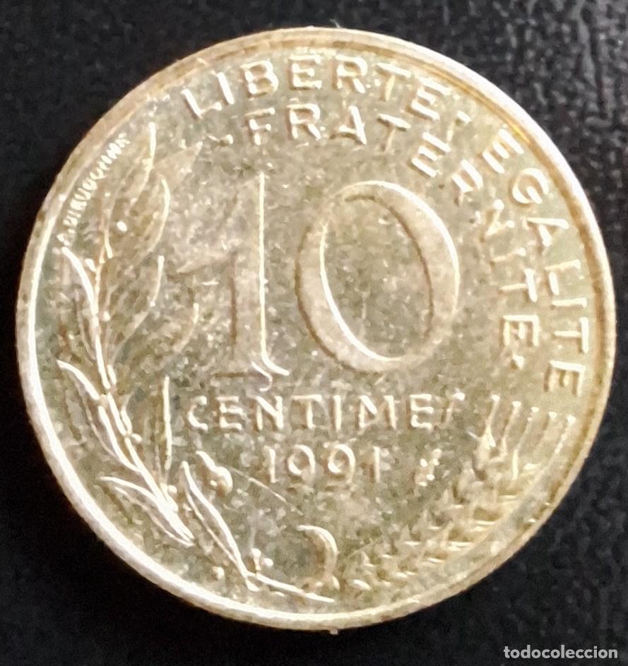 Monedas antiguas de Europa: 10 C&eacute;ntimos 1991 - Francia - Foto 1