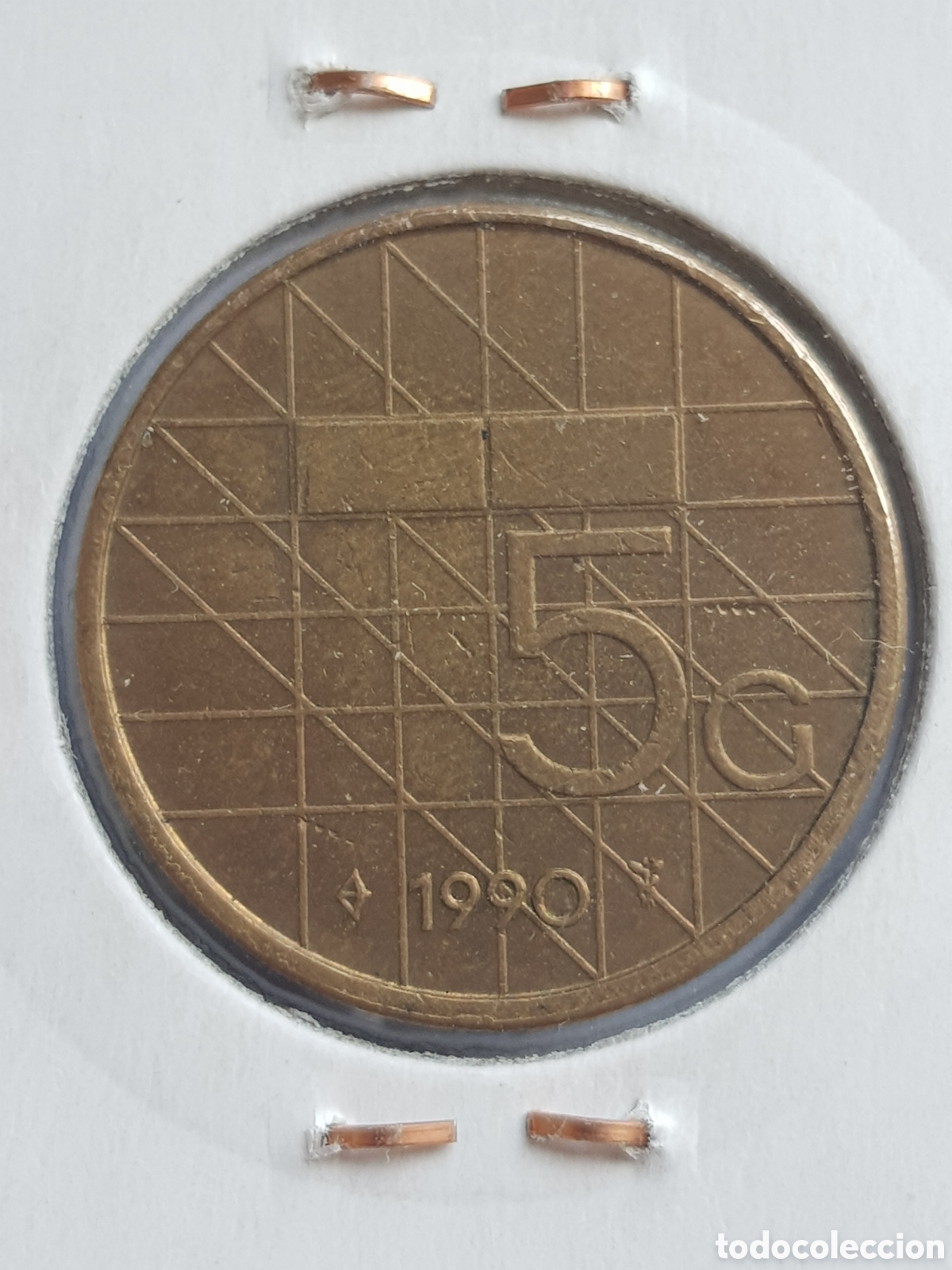 Monedas antiguas de Europa: 5 Gulden 1990 Holanda - Foto 1