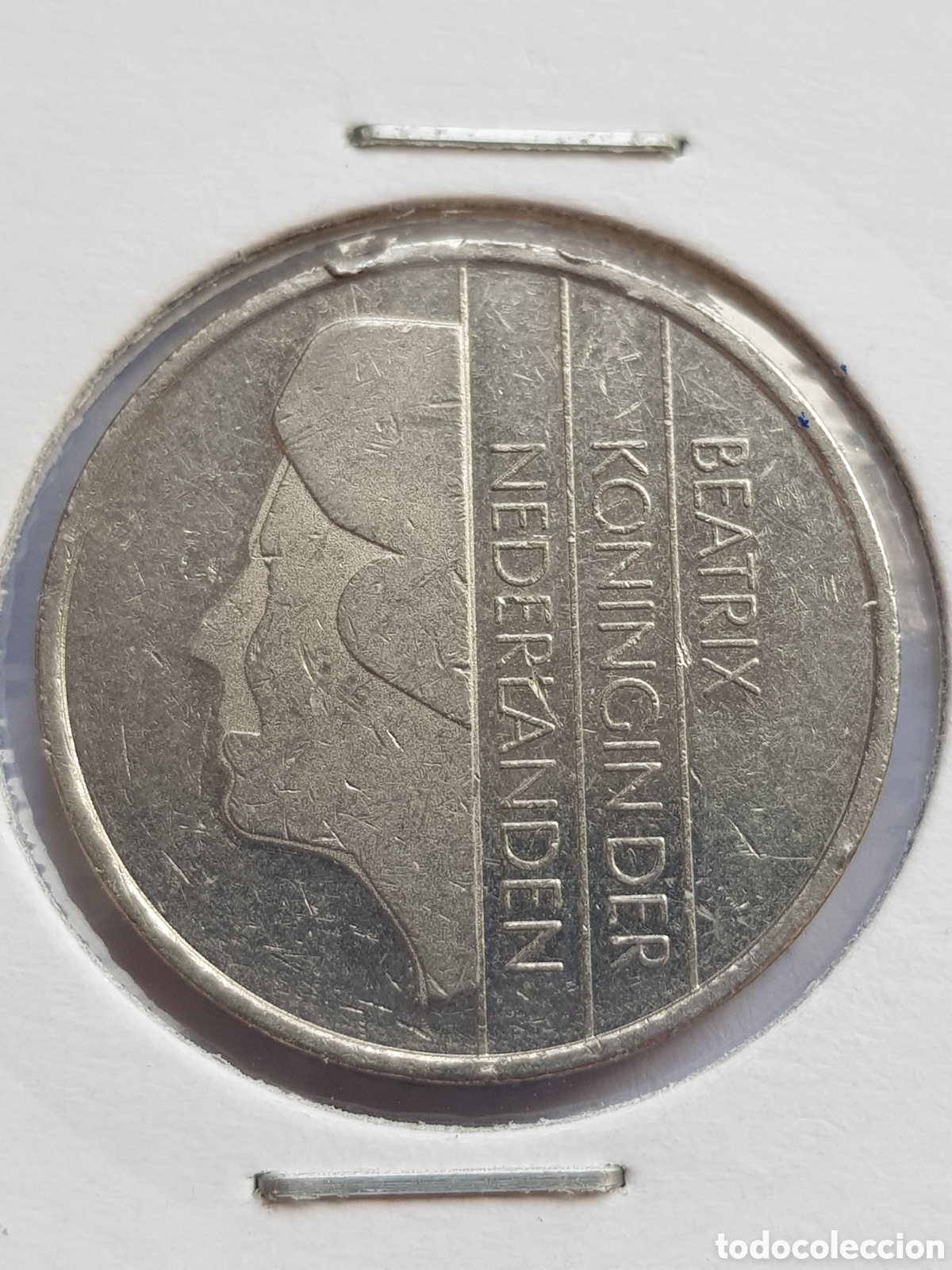 Monedas antiguas de Europa: 1 Gulden 1987 Holanda - Foto 2