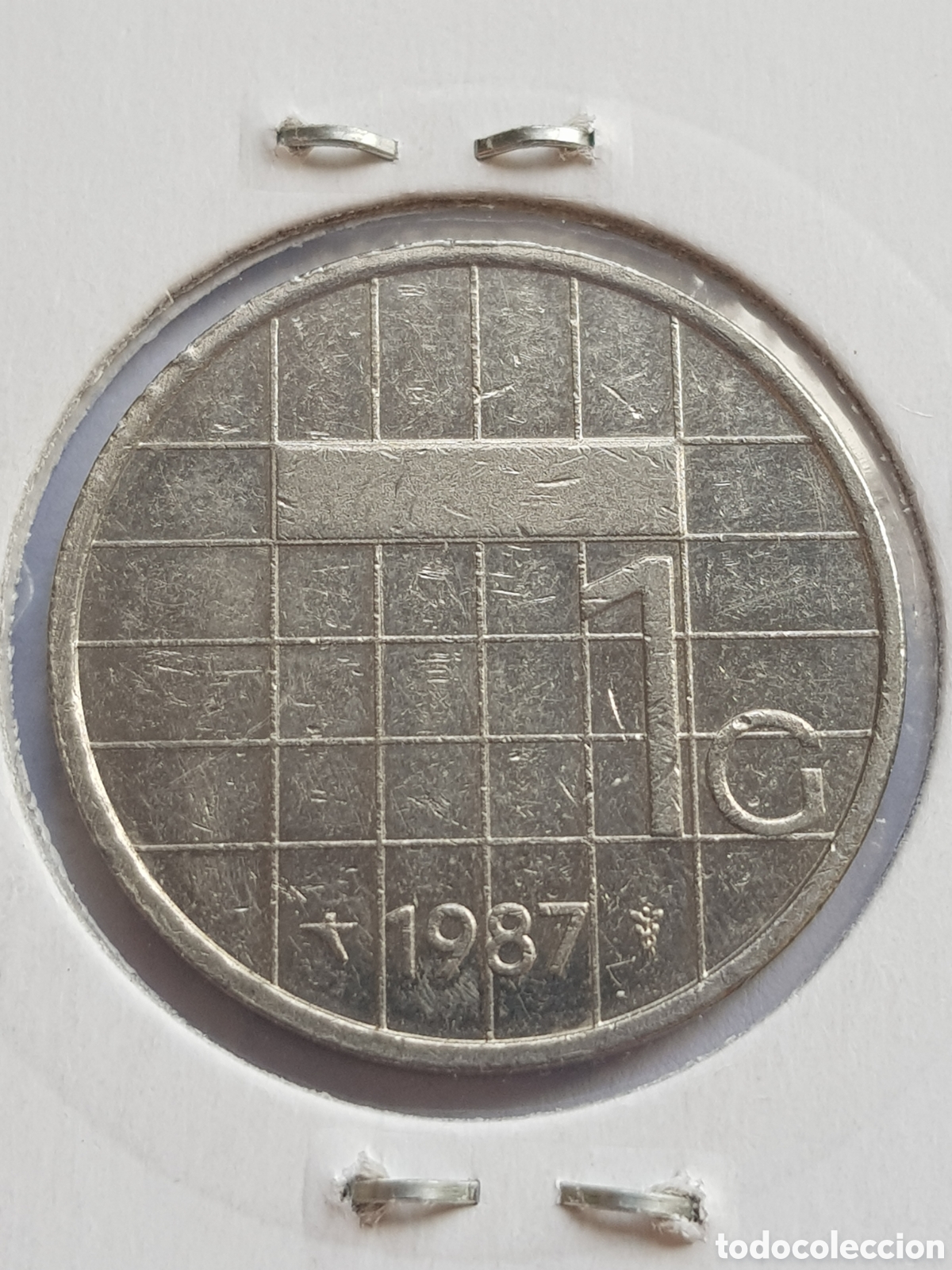 Monedas antiguas de Europa: 1 Gulden 1987 Holanda - Foto 1