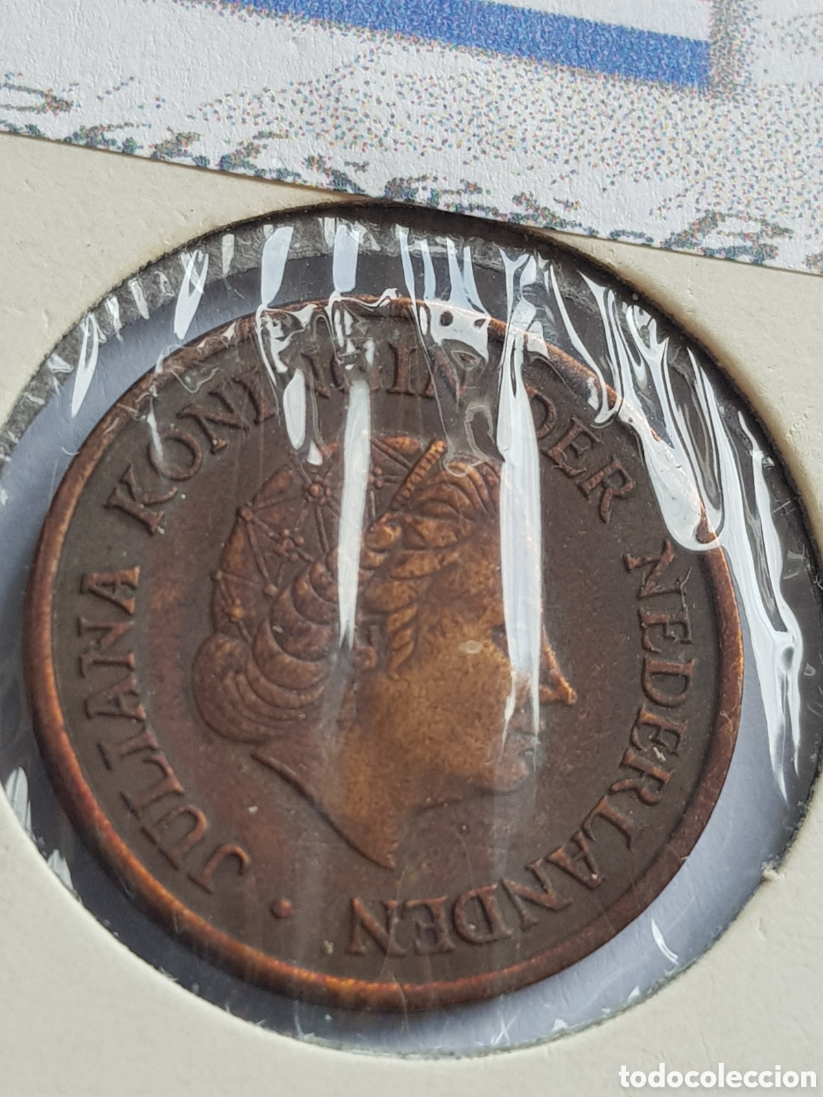 Monedas antiguas de Europa: 5 c&eacute;ntimos de Gulden 1954 Holanda Cents - Foto 4