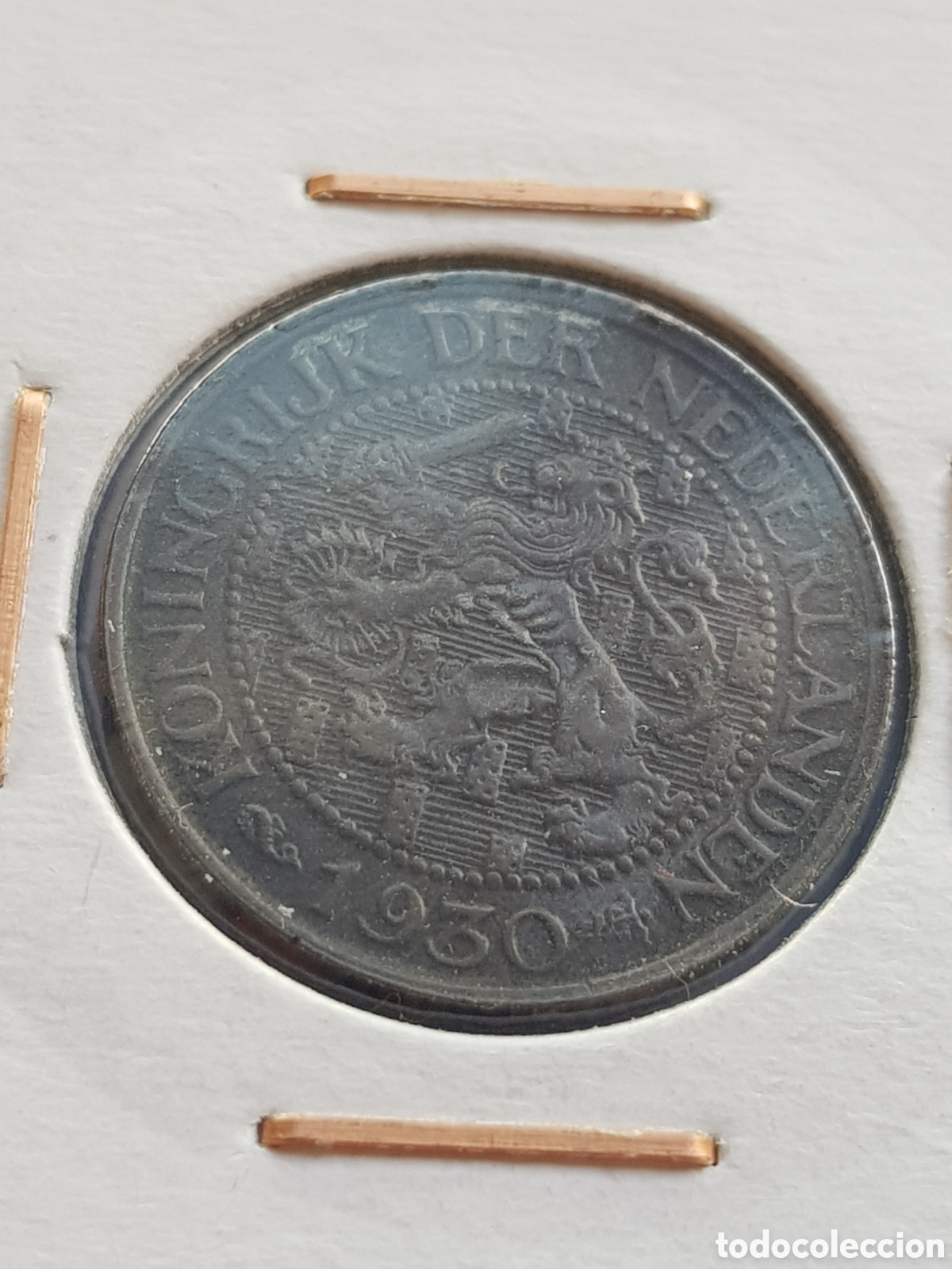Monedas antiguas de Europa: 1 c&eacute;ntimo de Gulden 1930 Holanda Cent - Foto 2