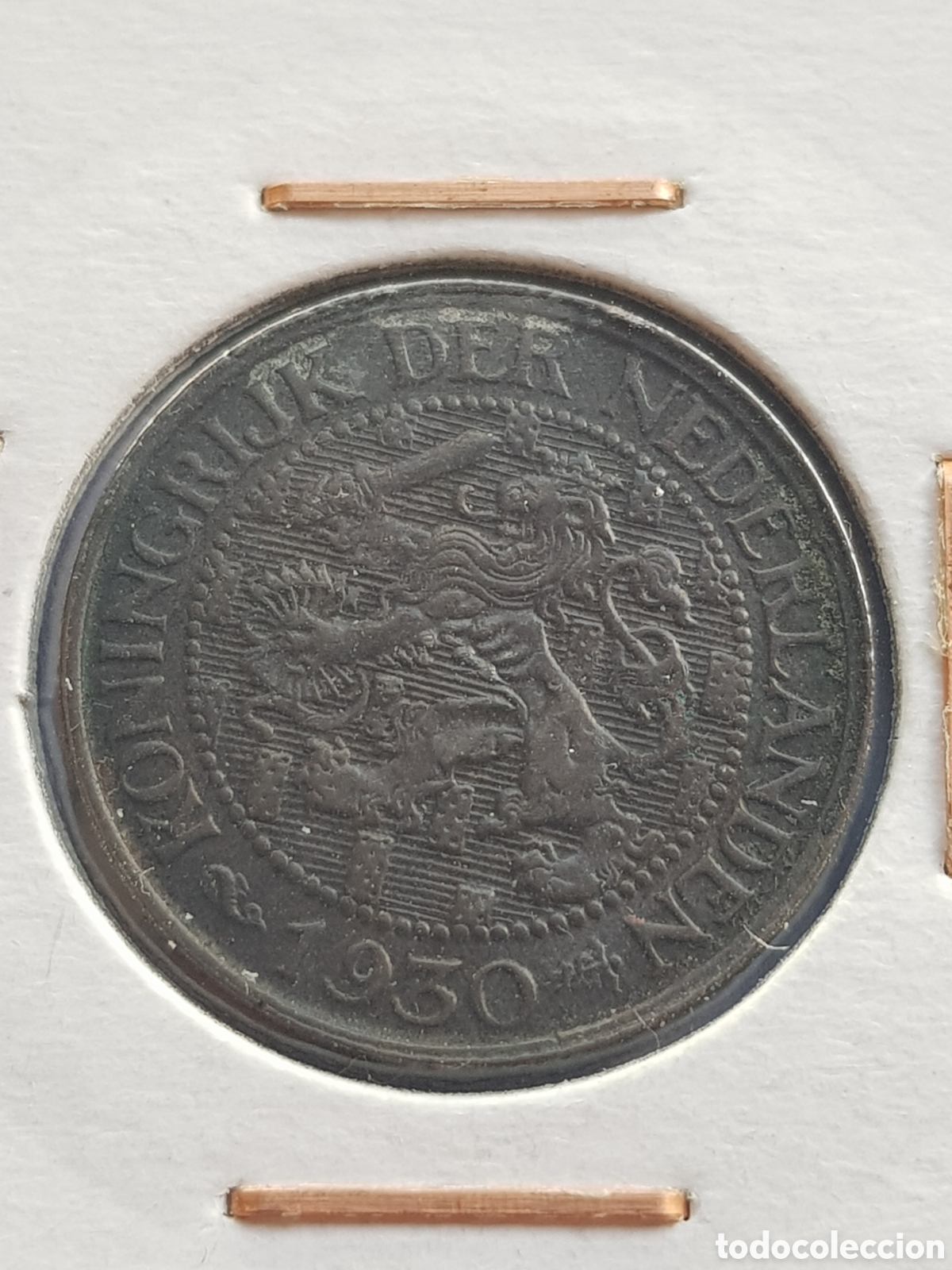 Monedas antiguas de Europa: 1 c&eacute;ntimo de Gulden 1930 Holanda Cent - Foto 1