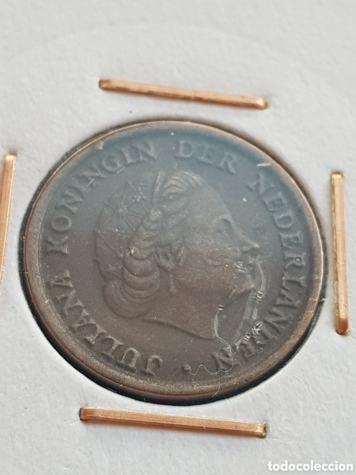 Monedas antiguas de Europa: 1 c&eacute;ntimo de Gulden 1951 Holanda Cent - Foto 4