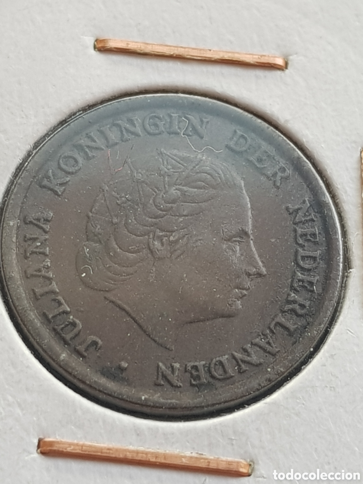 Monedas antiguas de Europa: 1 c&eacute;ntimo de Gulden 1952 Holanda Cent - Foto 4