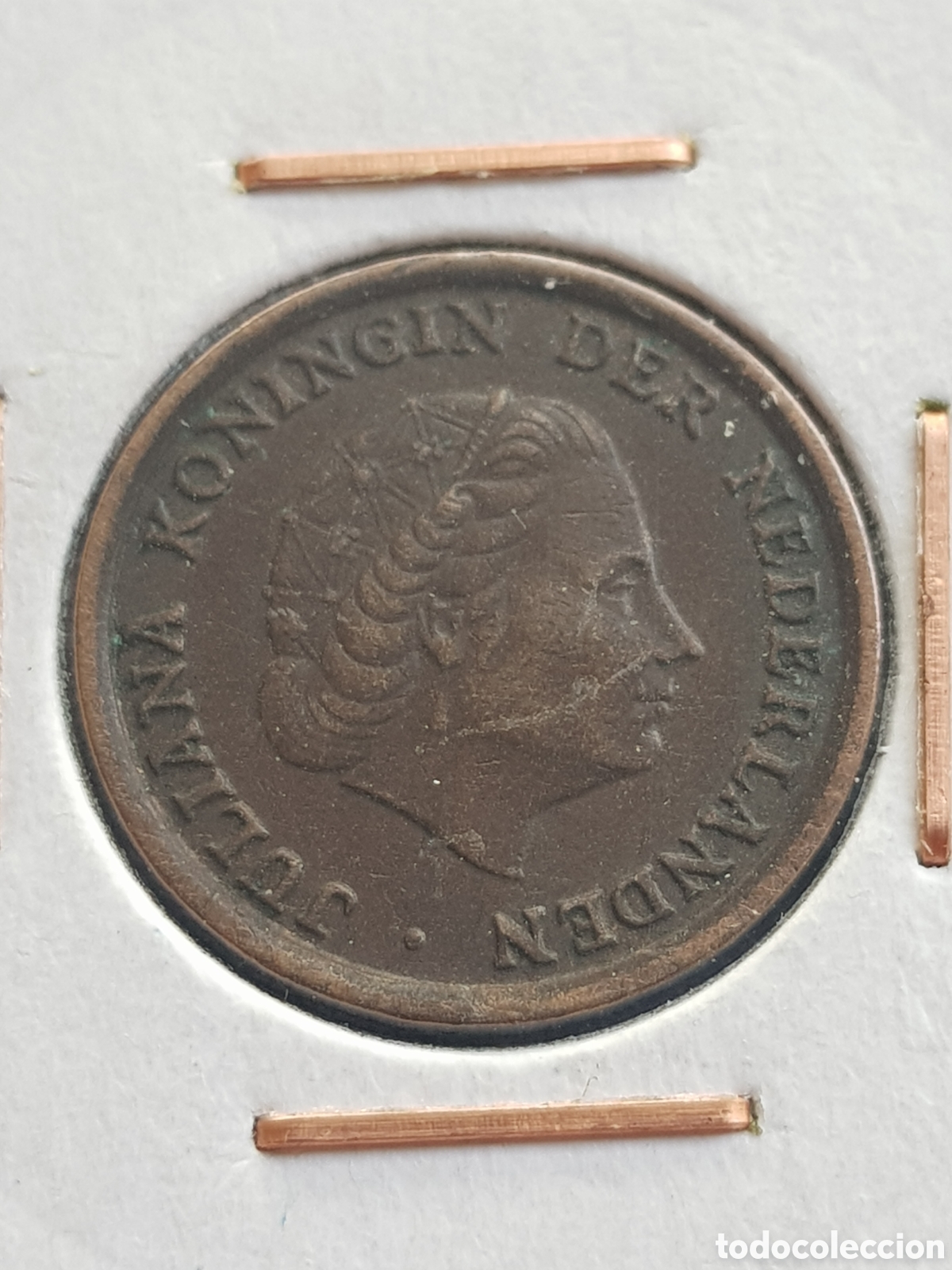 Monedas antiguas de Europa: 1 c&eacute;ntimo de Gulden 1954 Holanda Cent - Foto 3