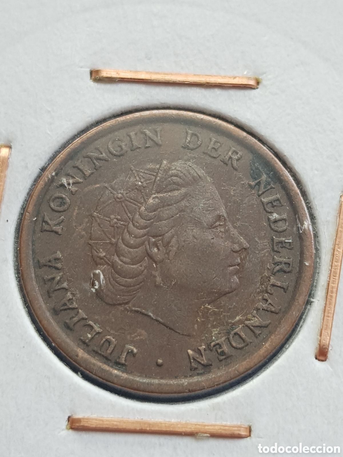 Monedas antiguas de Europa: 1 c&eacute;ntimo de Gulden 1956 Holanda Cent - Foto 3