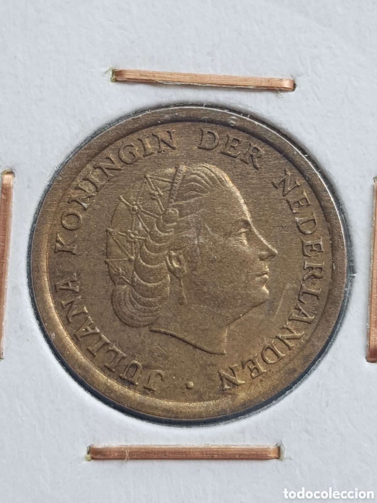 Monedas antiguas de Europa: 1 c&eacute;ntimo de Gulden 1961 Holanda Cent - Foto 2
