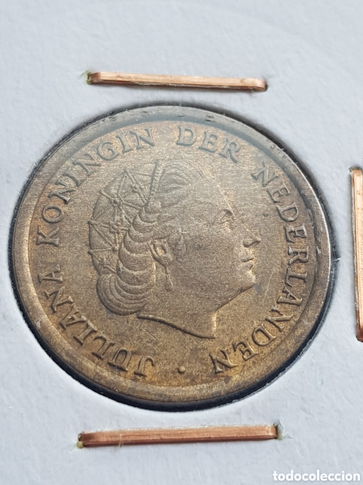 Monedas antiguas de Europa: 1 c&eacute;ntimo de Gulden 1961 Holanda Cent - Foto 3
