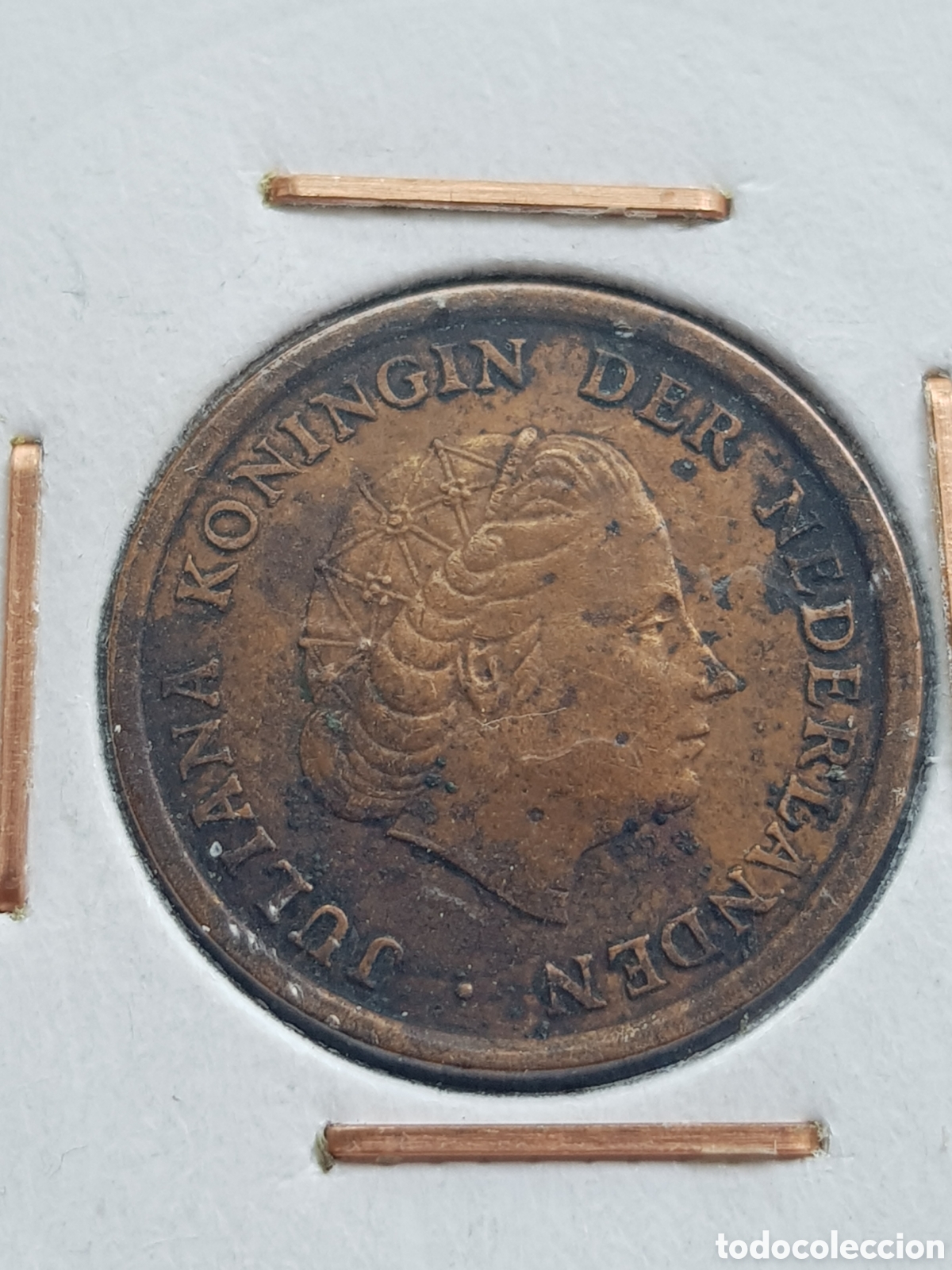 Monedas antiguas de Europa: 1 c&eacute;ntimo de Gulden 1962 Holanda Cent - Foto 2
