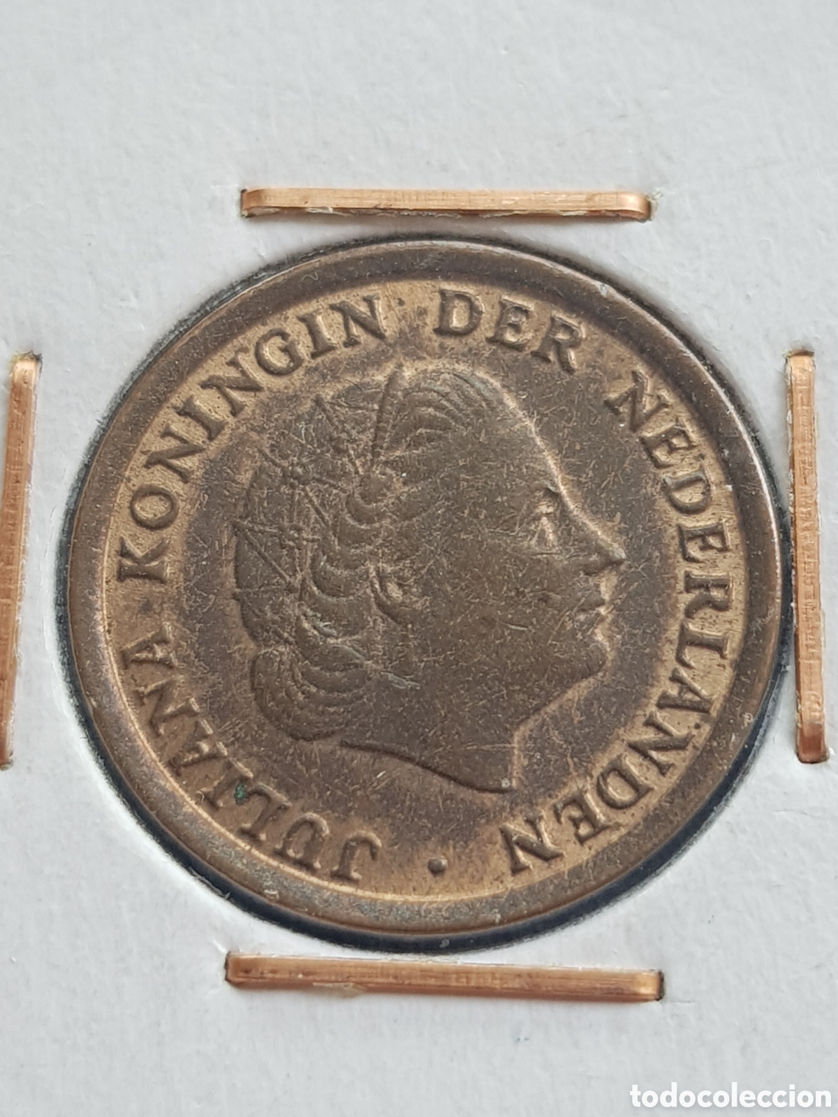 Monedas antiguas de Europa: 1 c&eacute;ntimo de Gulden 1966 Holanda Cent - Foto 2