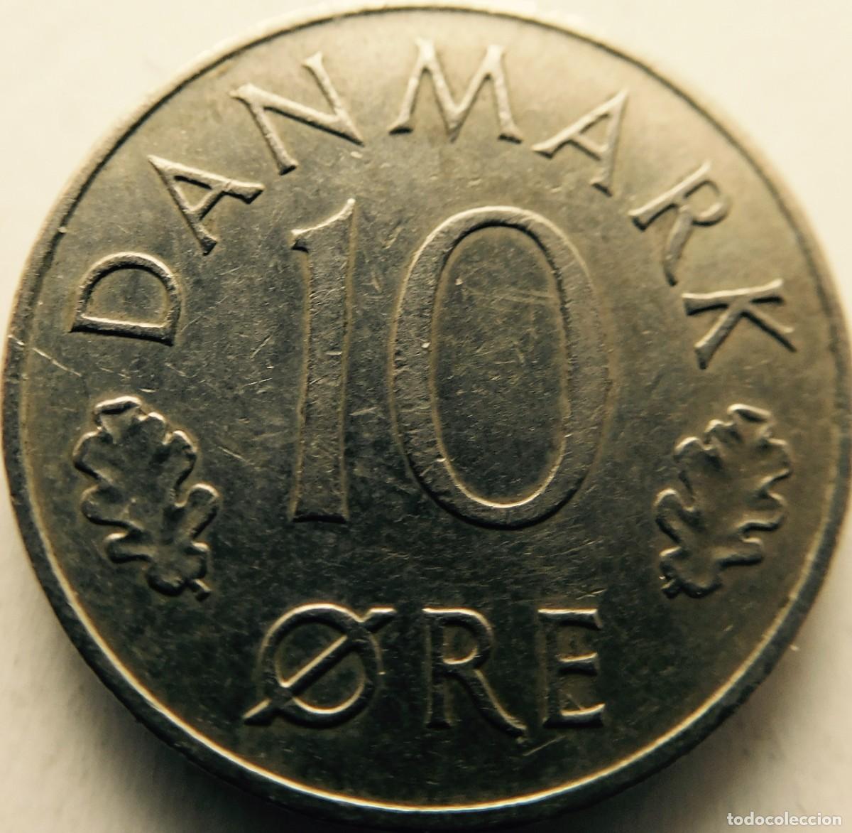 Monedas antiguas de Europa: Moneda 10 Ore Dinamarca 1978 - Foto 2