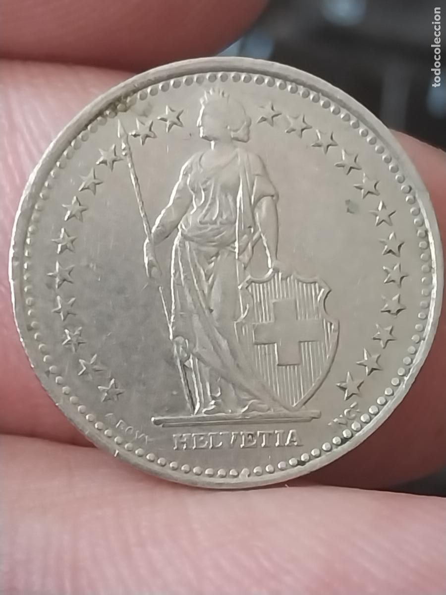 Monedas antiguas de Europa: MEDIO FRANCO SUIZO 1/2 1996 ORIGINAL USADA CIRCULADA