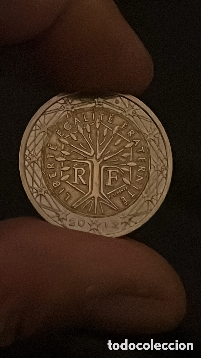 Monedas antiguas de Europa: Moneda 2&euro; Francia. Error de acu&ntilde;aci&oacute;n . - Foto 1