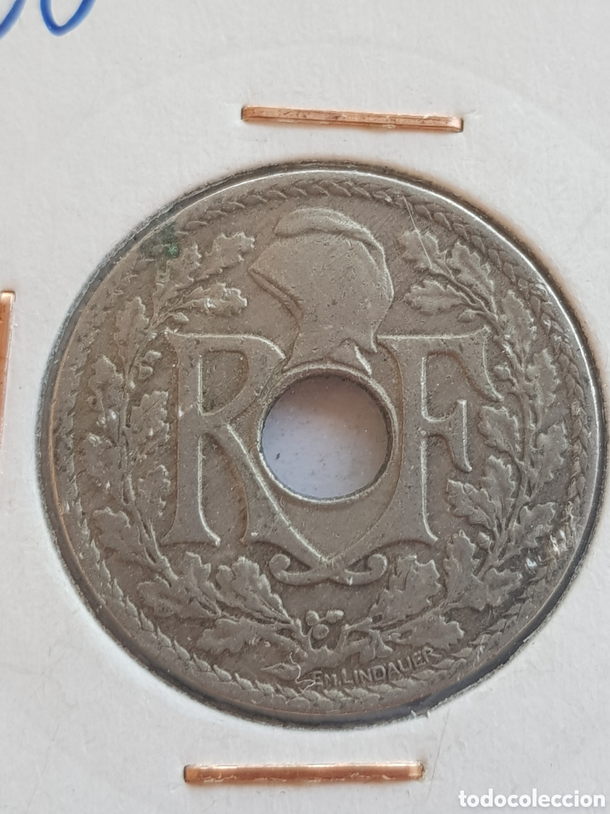 Monedas antiguas de Europa: 25 Centimes 1920 Francia C&eacute;ntimos - Foto 3
