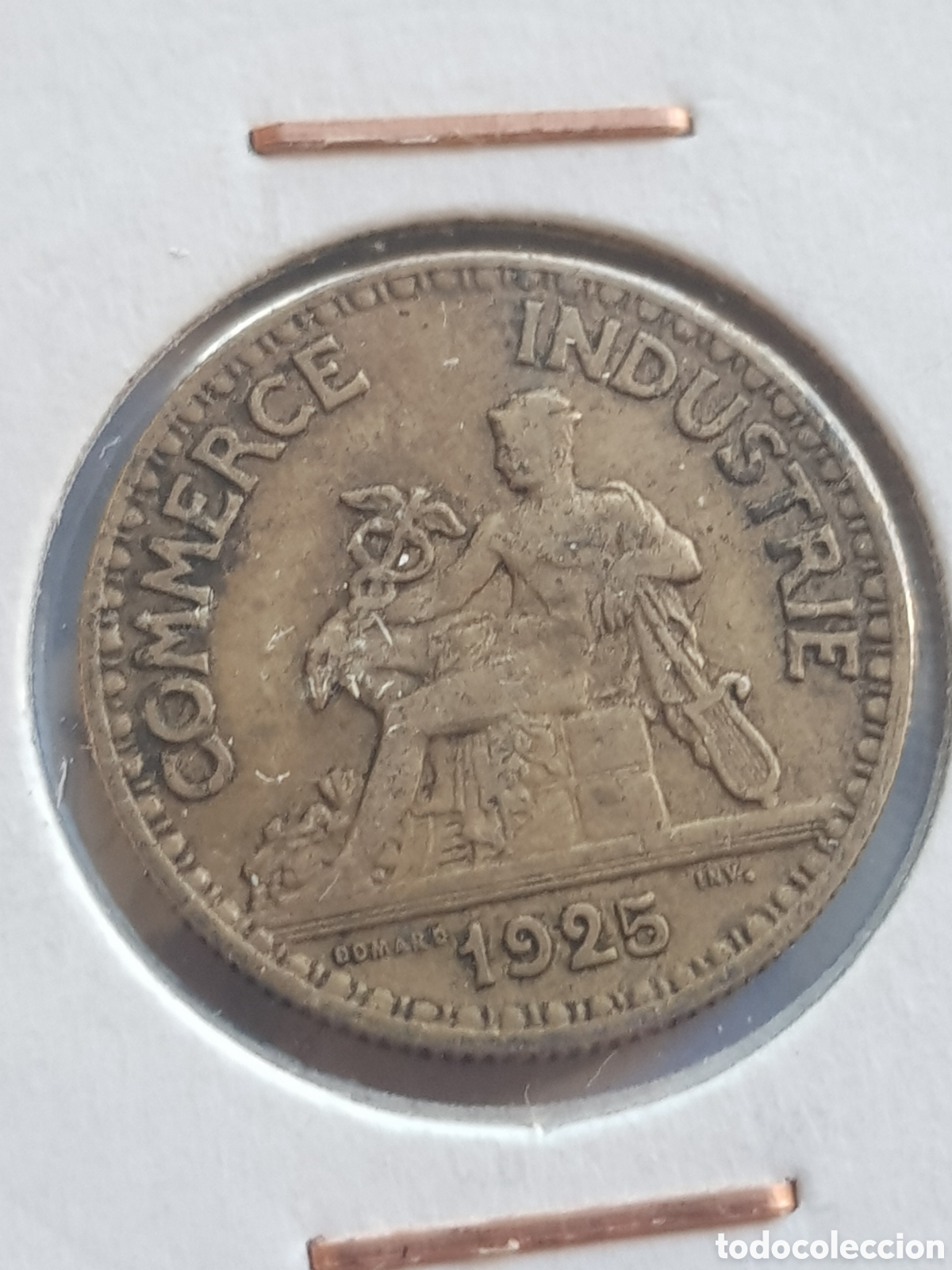 Monedas antiguas de Europa: 50 Centimes 1925 Francia C&eacute;ntimos - Foto 2