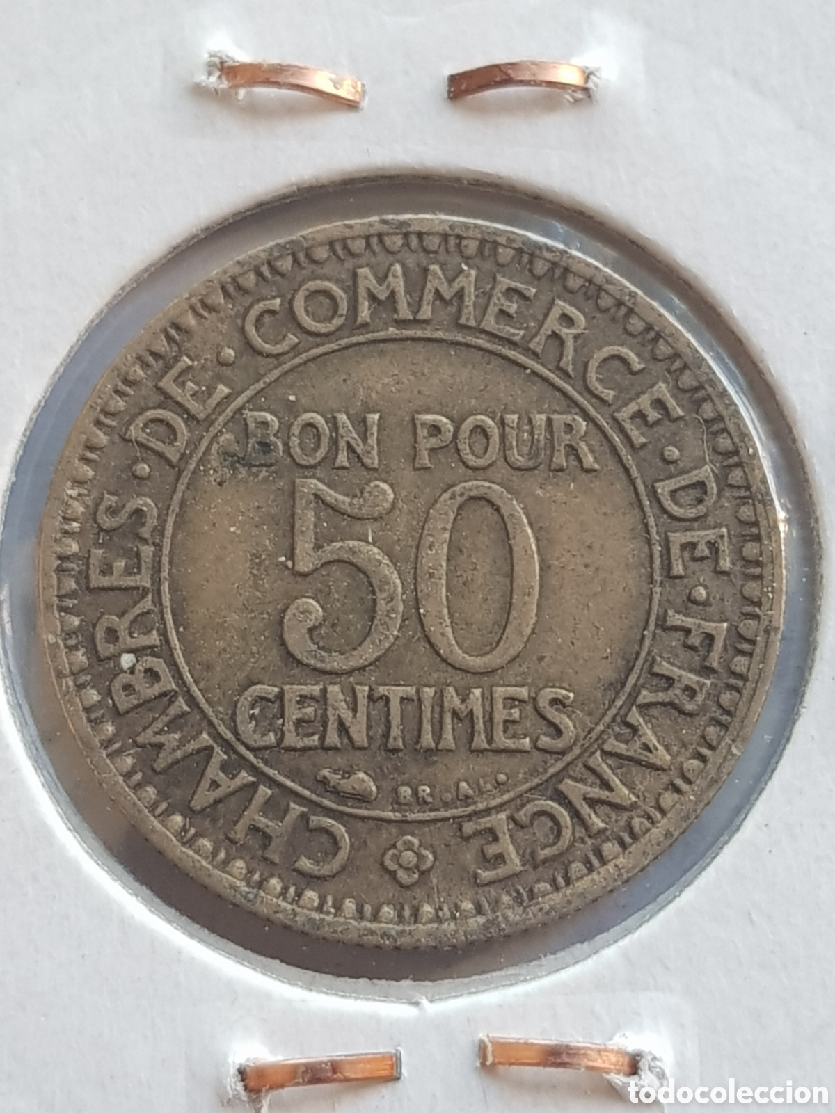 Monedas antiguas de Europa: 50 Centimes 1925 Francia C&eacute;ntimos - Foto 3