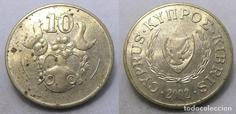 Monedas antiguas de Europa: Moneda de CHIPRE 10 CENTIMOS 2002 - Foto 1